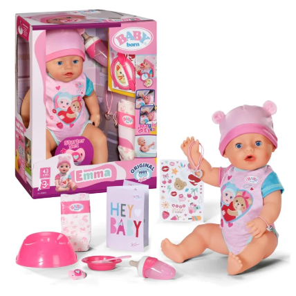 BABY born Emma lutka 43 cm