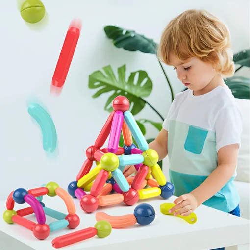 STEM Edukativne Kocke Magnetni  stapići 64 psc - Image 11