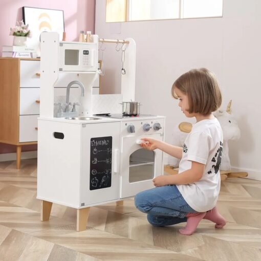 44082 Viga dječija drvena kuhinja na baterije ( zvuk i svjetlo ) ROZE - Image 12