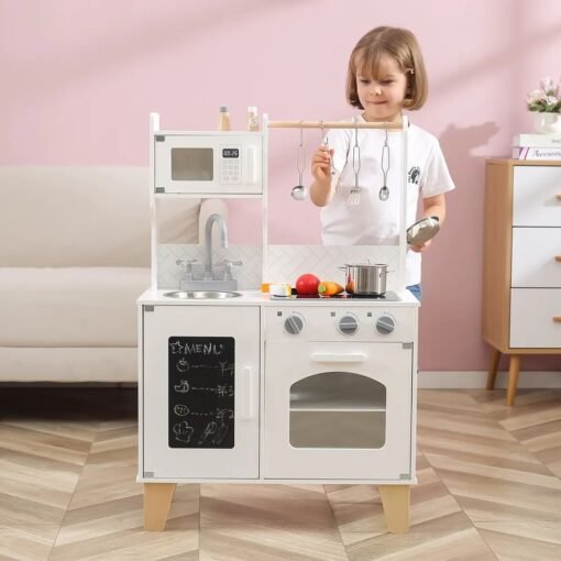 44082 Viga dječija drvena kuhinja na baterije ( zvuk i svjetlo ) ROZE - Image 13