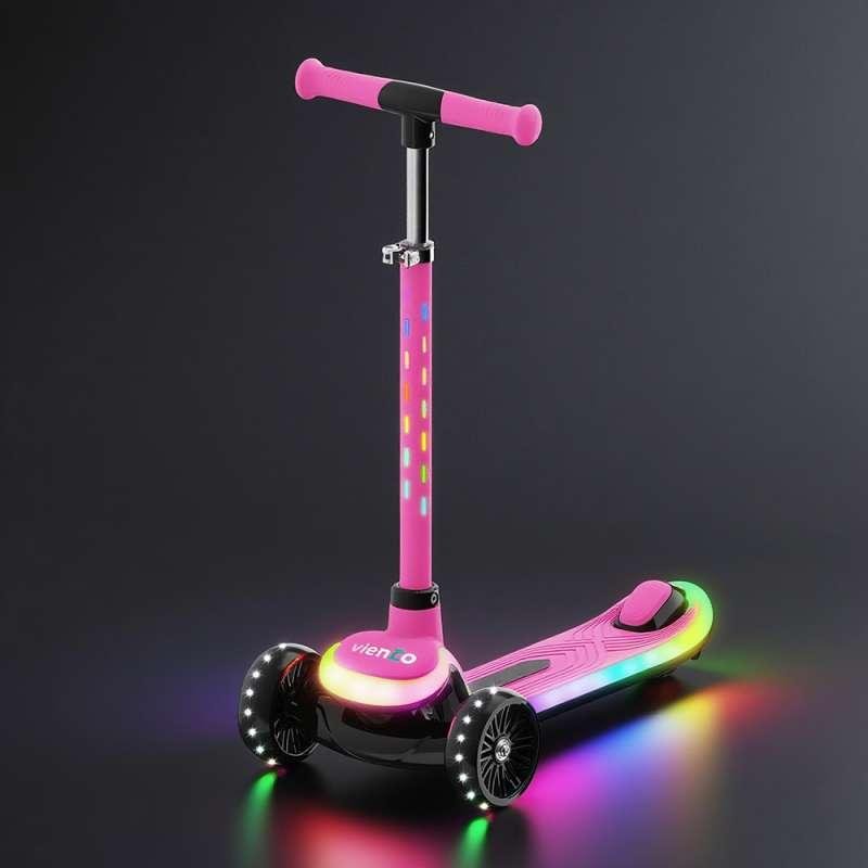 VIE038P VIENTO SVJETLECI TROTINET PINK