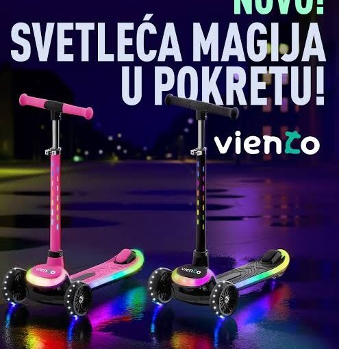 Alternative view of VIE038P VIENTO SVJETLECI TROTINET PINK