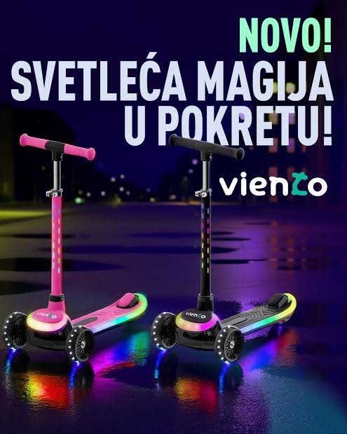 VIE038 VIENTO SVJETLEĆI TROTINET - Image 2