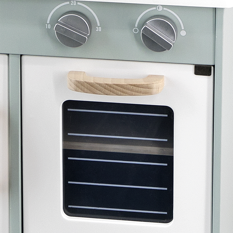 44048 Viga dječija drvena kuhinja zelena - Image 9