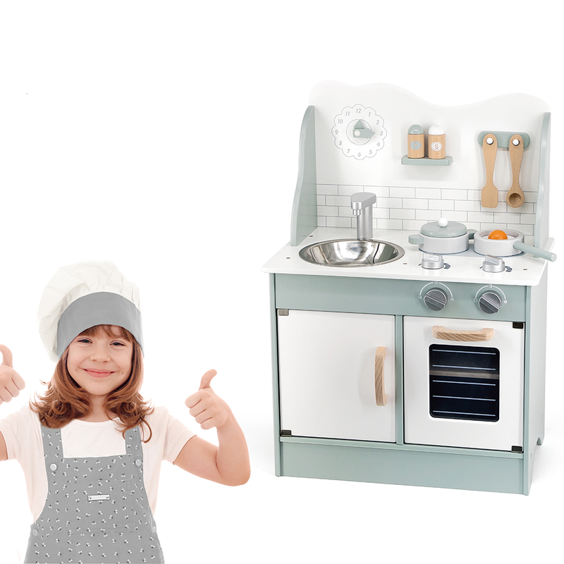 44048 Viga dječija drvena kuhinja zelena - Image 10