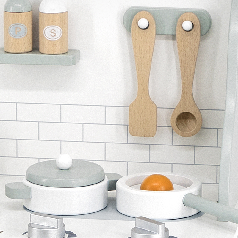 44048 Viga dječija drvena kuhinja zelena - Image 12