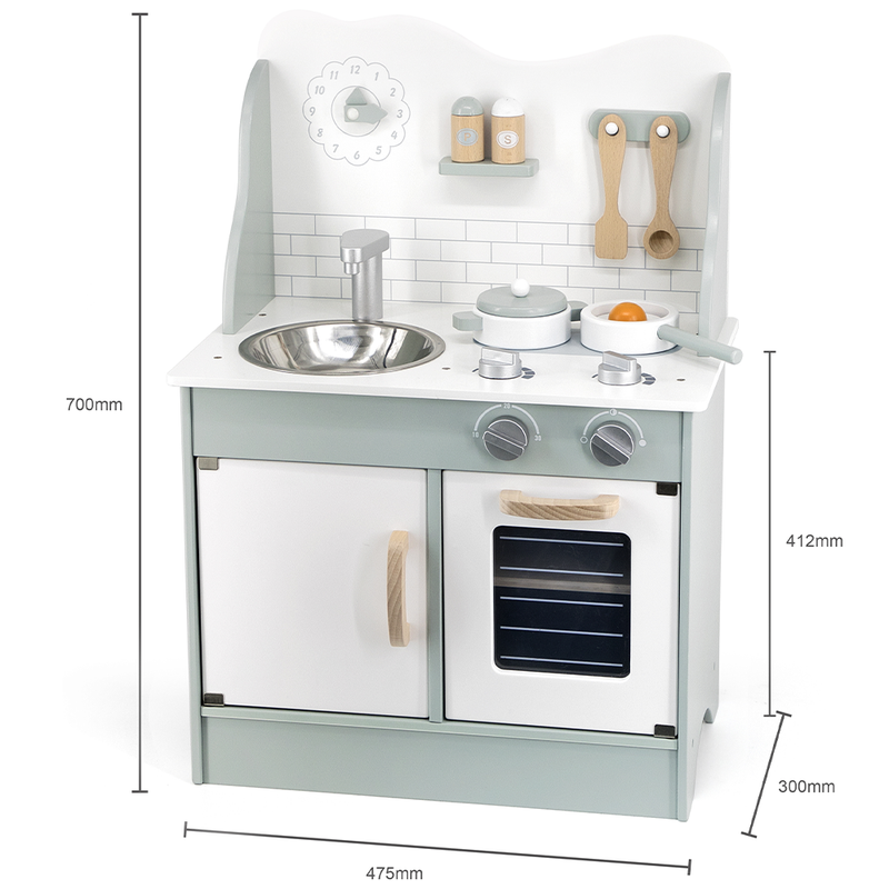 44048 Viga dječija drvena kuhinja zelena - Image 13