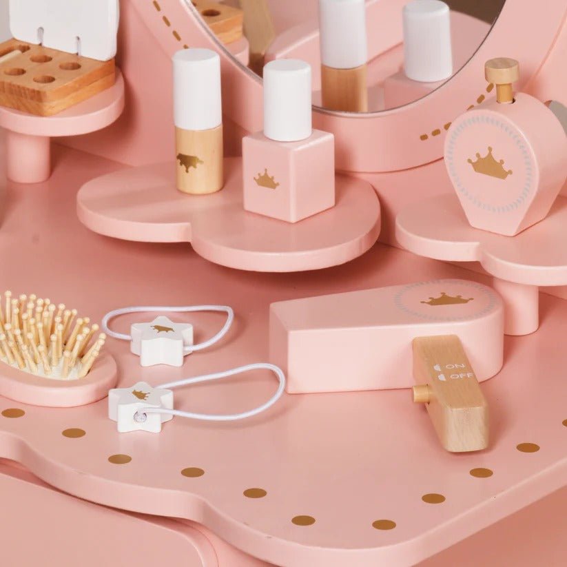 Dečiji sto za šminkanje KINDER HOME sa ogledalom, Princeza - Image 6
