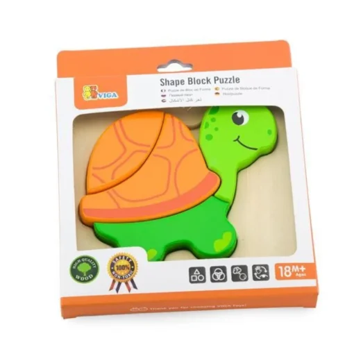 59933 DRVENE PUZZLE KORNJAČA