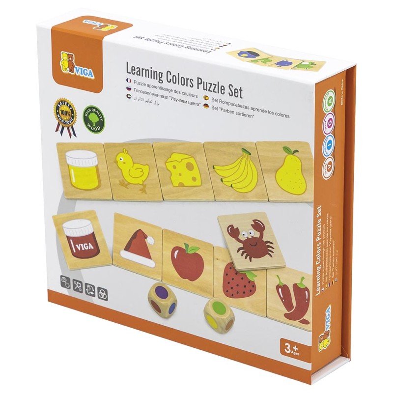 Viga drvene pločice “Učimo boje”