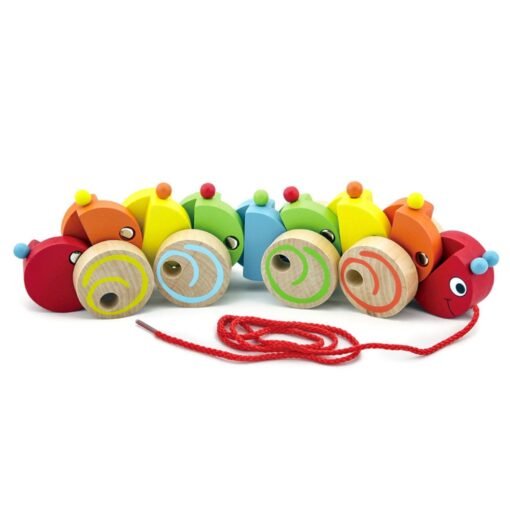 59950N VIGA DRVENA IGRAČKA NA POVLAČENJE GUSJENICA