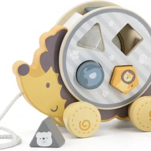 Alternative view of VIGA TOYS drveni jež sa oblicima