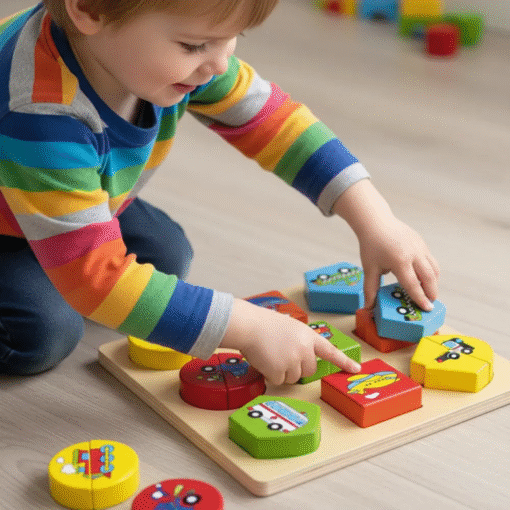 Alternative view of VIGA 59586 DRVENE PUZZLE 18 DIJELOVA – VOZILA